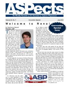 ASPects July 2012 Convention Special Issue
