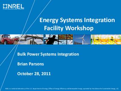 Breakout Session 2 - Bulk Power Systems Integration