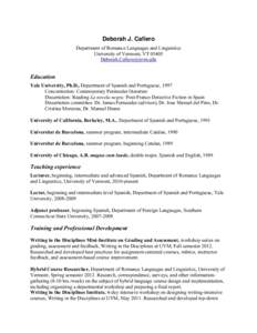 Iberian Romance languages / Languages of Andorra / Languages of Spain / Association of Public and Land-Grant Universities / New England Association of Schools and Colleges / University of Vermont / Catalan language / Spanish language / Curriculum / Languages of North America / Americas / Languages of South America