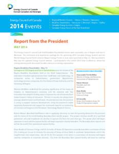 Microsoft Word - Report from the President - May 2014 draft