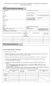 INTERNATIONAL HEALTH CERTIFICATE FOR DOGS AND CATS BEING EXPORT TO TURKS AND CAICOS ISLANDS FROM RABIES ENDEMIC COUNTRIES COUNTRY: PART I: Details of Dispatched Consignment I.1. Consignor