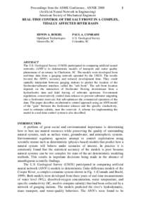 Real-Time Control of the Salt Front in a Complex Tidally Affected River Basin