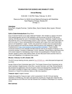 Architecture / Educational psychology / Disability rights movement / Disability / Convention on the Rights of Persons with Disabilities / American Association for the Advancement of Science / Section 508 Amendment to the Rehabilitation Act / Accessibility / Universal design / Disability rights / Visual arts / Design