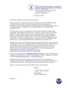 Marine protected area / Protected areas of the United States / Environment / Earth / Oceanography / United States National Marine Sanctuary / Olympic Coast National Marine Sanctuary