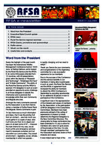 Rural Fire Service Association  RFSA e-newsletter Issue 3 – July 2009