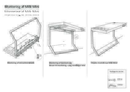 Montering af Milk Mini  x3 x 12
