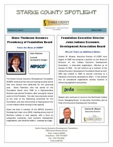 STARKE COUNTY SPOTLIGHT Volume 2, Issue 6 March[removed]Diane Thalmann Assumes