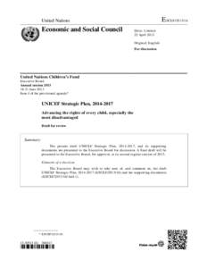 E/ICEF[removed]United Nations Economic and Social Council