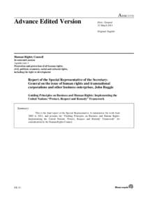 A/HRC[removed]Advance Edited Version Distr.: General 21 March 2011