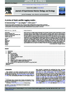 JEMBE-49312; No of Pages 8 Journal of Experimental Marine Biology and Ecology xxx[removed]xxx–xxx Contents lists available at ScienceDirect  Journal of Experimental Marine Biology and Ecology