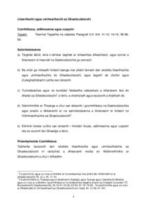 Litearthacht agus uimhearthacht sa Ghaelscolaíocht Comhthéacs, aidhmeanna agus cuspóirí Tagairt: Téarmaí Tagartha na cáipéise Paragraif 2-3; 6-9; 11-12; 14-15; 56-58;