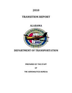 2010    TRANSITION REPORT  ALABAMA   DEPARTMENT OF TRANSPORTATION 