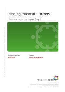 FindingPotential - Drivers  REPORT GENERATED: 