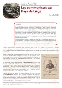 Analyse_115-Communistes_Liege_Analyse n° 115 - Jules Pirlot - Les communistes au Pays de Liège
