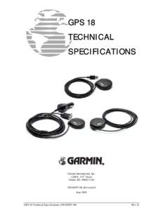 GPS 18 TECHNICAL SPECIFICATIONS  Garmin International, Inc.