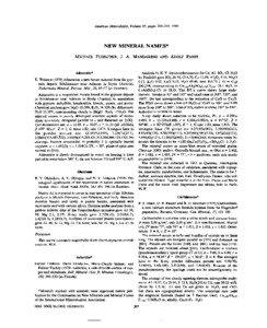 American Mineralogist, Volume 65, pages[removed], 1980  NEW MINERAL NAMES*
