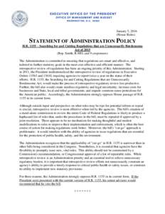 Statement of Administration Policy