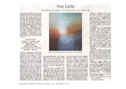 Dresdner Neueste Nachrichten, 18. Oktober 2013   