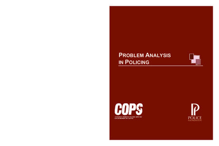 Microsoft Word - Problem Analysis in Policing.doc