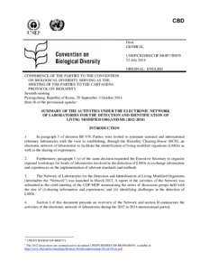 CBD  Distr. GENERAL UNEP/CBD/BS/COP-MOP/7/INF/9 22 July 2014