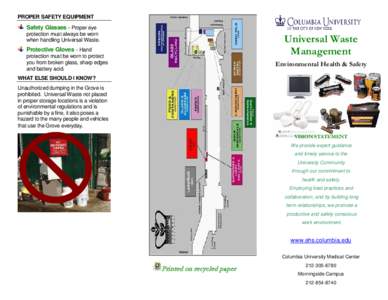 Electromagnetism / Technology / Universal waste / Electrical ballast / Mercury / Hazardous waste / Battery / Electrodeless lamp / Hazardous waste in the United States / Gas discharge lamps / Waste / Electrical engineering