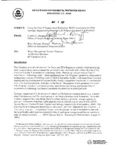 Using the Class V Experimental Technology Well Classification for Pilot Carbon Geologic Sequestration Projects, October 2006