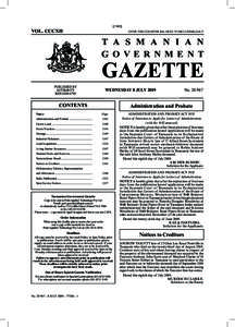 6g. Permanent Registration - Gazette - Advertisement.pub