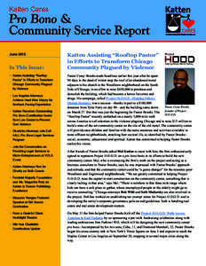 Katten Cares  Pro Bono & Community Service Report June 2012