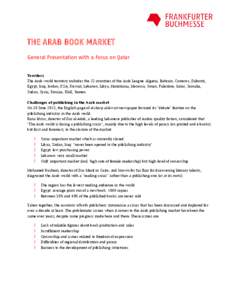 Member states of the Organisation of Islamic Cooperation / Member states of the United Nations / Middle Eastern countries / Publishing / Arab world / Arab League / Book / Qatar / Arab people / Asia / Western Asia / Member states of the Arab League