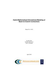 MIXED PHYSICAL AND NEURAL NETWORK MODELS FOR BEAM-TO-COLUMN CONNECTIONS