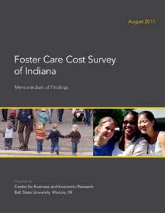 August[removed]Foster Care Cost Survey of Indiana Memorandum of Findings