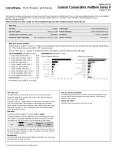 FUND FACTS  Counsel Conservative Portfolio Series P February 21, 2014