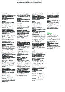 Veröffentlichungen in Zeitschriften  Blanckenhagen von, B.; Gumbsch, P.; Arzt, E. Dislocation sources and the flow stress of polycrystalline thin