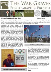 In Association with the CWGC News from the Front line  October 2012