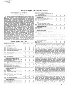 DEPARTMENT OF THE TREASURY[removed]DEPARTMENTAL OFFICES SALARIES