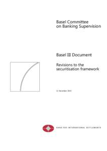 Revisions to the securitisation framework