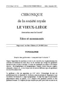 No 325 (Tome V, No 23)  PUBLICATION TRIMESTRIELLE Juillet – Septembre 2005.