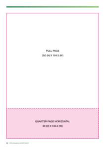 FULL PAGE 250 (H) XW) QUARTER PAGE HORIZONTAL 60 (H) XW)