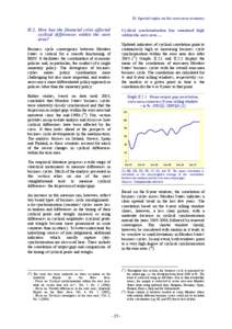Quarterly report on the euro area[removed] - •How has the financial crisis affected cyclical differences within the euro area?