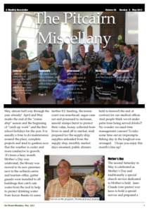 A Monthly Newsletter	  Volume 56 The Pitcairn Miscellany