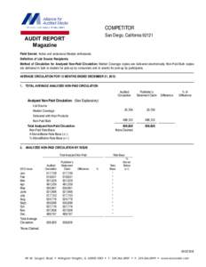 Auditing / Newspaper circulation / Circulation / Publishing