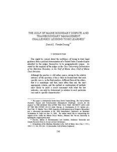 Geography of the United States / Machias Seal Island / Georges Bank / Gulf of Maine / International Court of Justice / Maine / Maritime boundary / Canada–United States relations / Dispute resolution / Charlotte County /  New Brunswick / Geography of Canada / Political geography