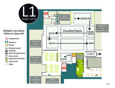 Gallagher Law Library William H. Gates Hall   Upper Level