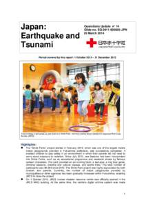 Japan: Earthquake and Tsunami Operations Update n° 14 Glide no. EQ[removed]JPN