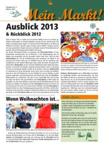 Ausgabe Nr. 4 Winter 2012 Ausblick 2013 & Rückblick 2012