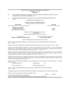 UNITED STATES SECURITIES AND EXCHANGE COMMISSION Washington, D.C[removed]FORM 10-K