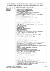 CONTROLE ULTIME PRE-TRANSFUSIONNEL : principes de sécurité