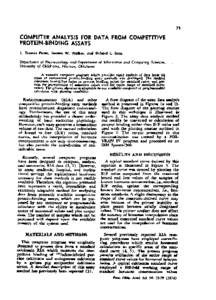 Computer Analysis for Data from Competitive Protein-Binding Assays