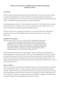 United Nations / Military operations other than war / United Nations Security Council Resolution / United Nations Angola Verification Mission II / United Nations Operation in Mozambique / UN Mandate / Latin American involvement in international peacekeeping / United Nations peacekeeping / Peace / Peacekeeping