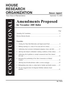 HOUSE RESEARCH ORGANIZATION CONSTITUTIONAL